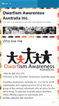 Mobile Screenshot of dwarfismawarenessaustralia.com